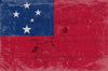 Bella Frye Samoa Flag Wall Art - Vintage Samoa Flag Print