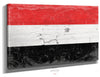 Bella Frye Yemen Flag Wall Art - Vintage Yemen Flag Sign Weathered Wood Style on Canvas