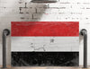 Bella Frye Yemen Flag Wall Art - Vintage Yemen Flag Sign Weathered Wood Style on Canvas