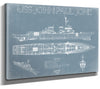 Bella Frye USS John Paul Jones (DDG-53) Blueprint Wall Art - Original Destroyer Print