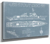 Bella Frye USS Stout (DDG-55) Blueprint Wall Art - Original Destroyer Print