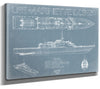 Bella Frye USS Marinette (LCS-25) Blueprint Wall Art - Original Littoral Combat Ship Print